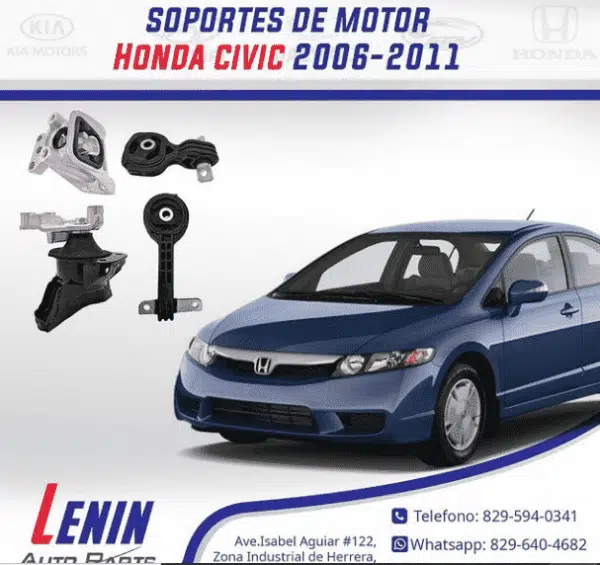 Soporte de Motor Honda Civic 2006-2011 10 Soporte de Motor Honda Civic 2006-2011 | Lenin Auto Parts