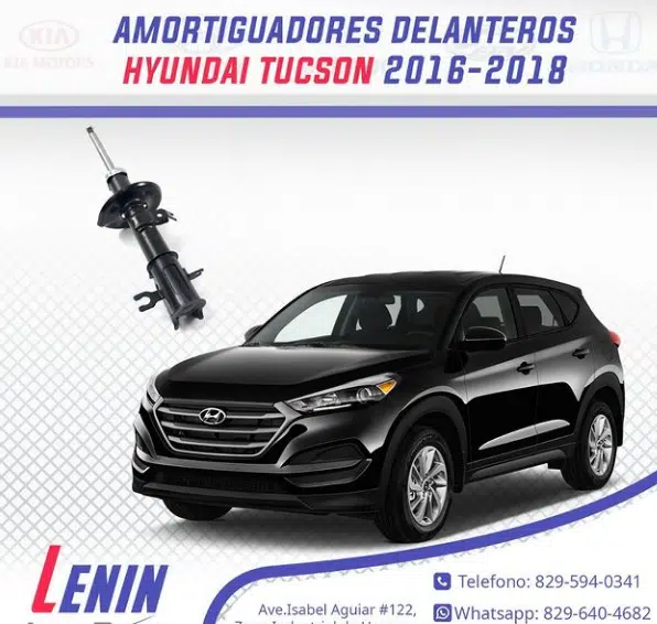 Amortiguadores Delanteros, Hyundai Tucson 2016-2018 5 Amortiguadores Delanteros, Hyundai Tucson 2016-2018 | Lenin Auto Parts