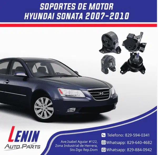 Soportes de Motor, Hyundai Sonata 2007-2010 6 Soportes de Motor, Hyundai Sonata 2007-2010 | Lenin Auto Parts