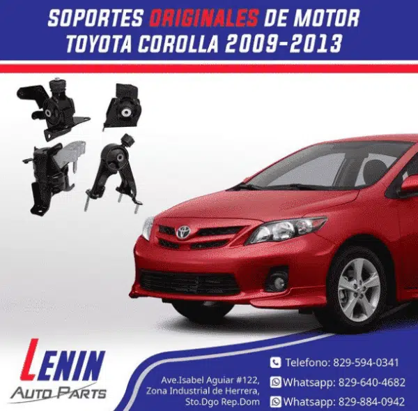 Soportes de Motor, Toyota Corolla 2009-2013