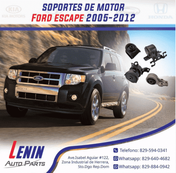 Soporte de Motor y Transmisión, Ford Escape 2005-2012