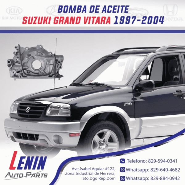 Bomba de Aceite, Suzuki Grand Vitara 1997-2004 | Lenin Auto Parts