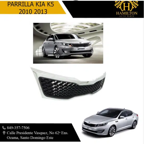 Parrilla delantera Kia K5, 2010-2013 4 Parrilla delantera Kia K5, 2010-2013 | Hamilton Auto Parts