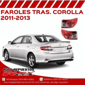 Micas Trasera, Toyota Corolla 2011-2013