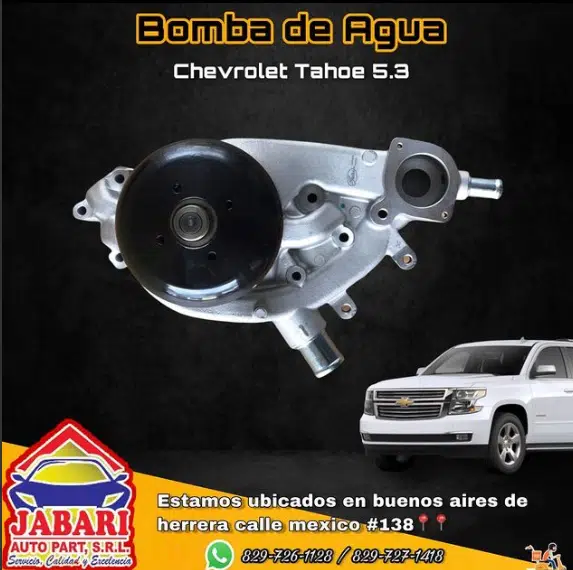 Bomba de Agua, Chevrolet Tahoe 2010 | Jabari Auto Parts