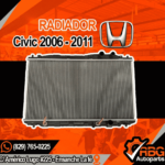 Radiador, Honda Civic 2006-2011 1 Radiador, Honda Civic 2006-2011 | RBG Autoparts