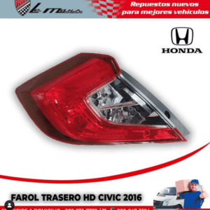 Micas Traseras, Honda Civic 2016-2021