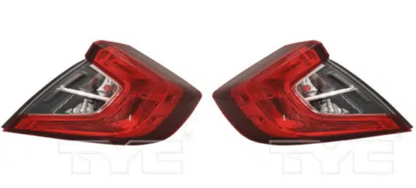 Micas Traseras, Honda Civic 2016-2021 | Lemans Auto Repuestos