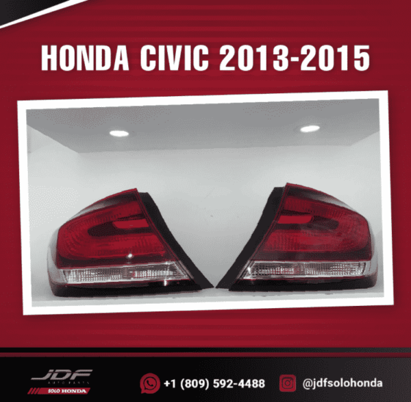 Micas Traseras, Honda Civic 2013-2015