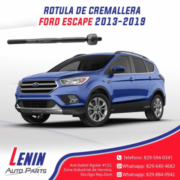 Rotula Cremallera, Ford Escape 2013-2019