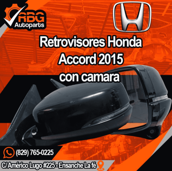 Retrovisores con camara, Honda Accord 2015 | RBG Autoparts