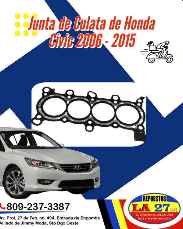 Junta de Culata, Honda Civic 2006-2015 - Repuestos La 27