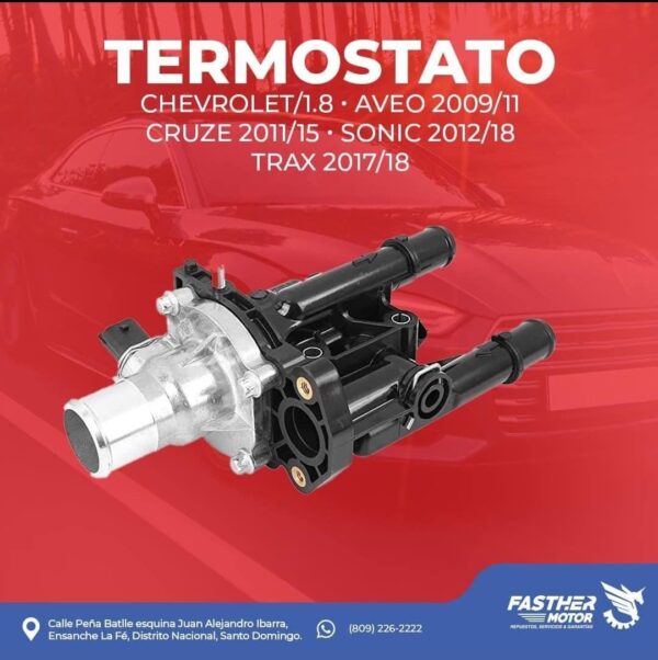 Termostato, Chevrolet Cruze, Sonic 2011-2018 | Fasther Motors
