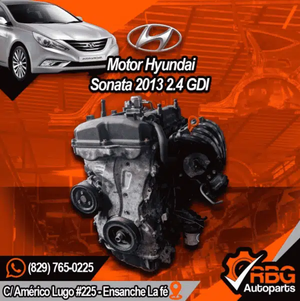 Motor Completo, Hyundai Sonata 2013 GDI | RBG Autoparts
