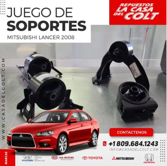 Soporte de Motor Mitsubishi Lancer 2008 | La Casa del Colt