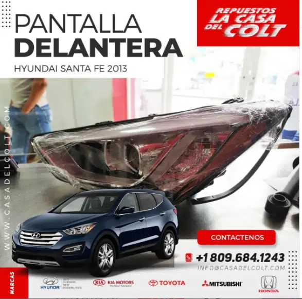 Pantallas Delanteras de Hyundai Santa FE 2013 | La Casa del Colt