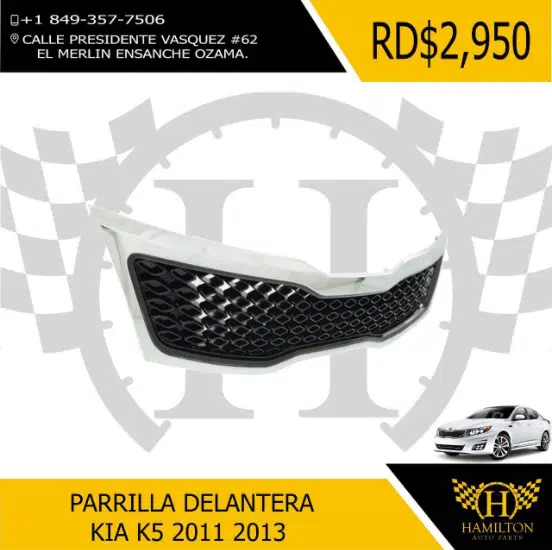 Parrilla Delantera Kia K5 2011-2013 10 Parrilla Delantera Kia K5 2011-2013 | Hamilton Auto Parts