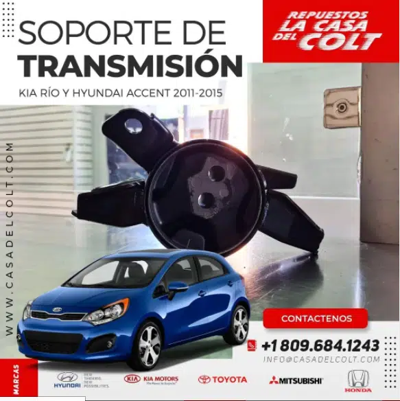 Soporte Transmisión Kia Rio Hyundai Accent 2011-2015 | La Casa del Colt