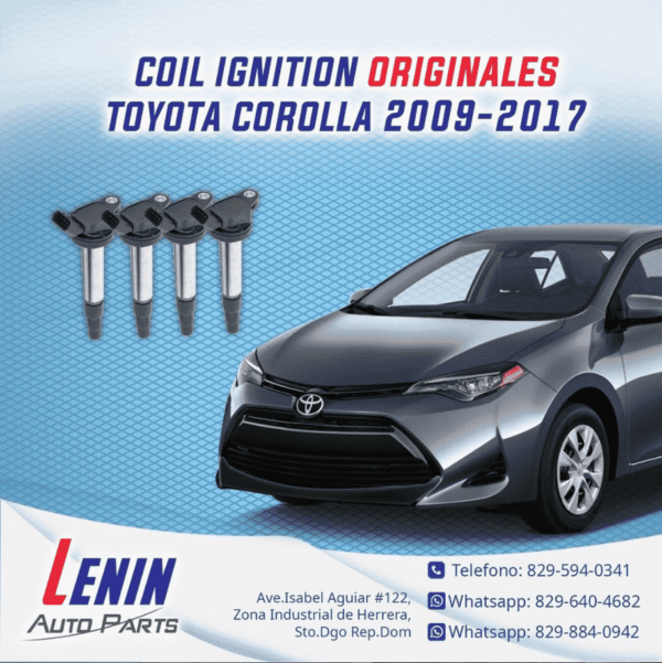 Coil de Encendido, Toyota Corolla 2009-2017