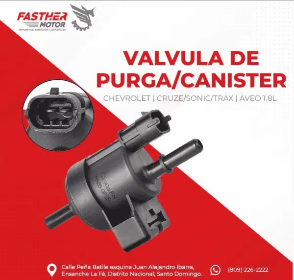 Valvula de Purga Chevrolet Cruze, Sonic, (2011-2018) 7 Valvula de Purga Chevrolet Cruze, Sonic, (2011-2018) | Fasther Motors