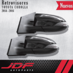 Retrovisores Toyota Corolla 2014-2016 - jdf Auto Parts