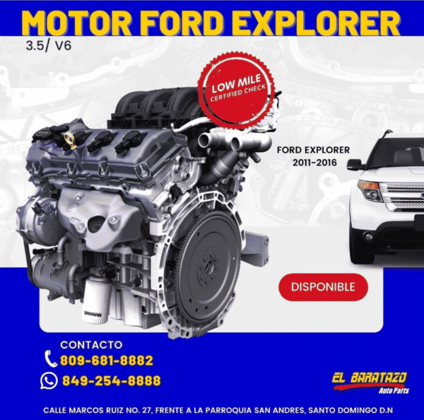 Motor Ford Explorer 2011-2016 - Baratazo Autoparts