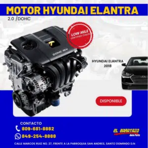 Motor Hyundai Elantra 2.0 DOHC 2018 | ARO.do