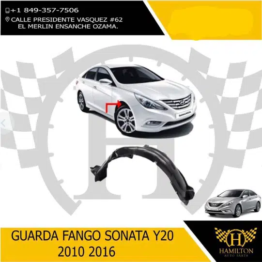 Guardafango Hyundai Sonata Y20 2010-2016 11 Guardafango Hyundai Sonata Y20 2010-2016 | Hamilton Auto Parts