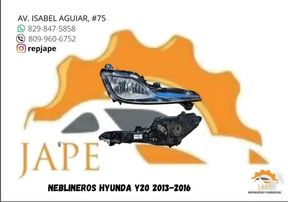 Neblineros Hyundai Sonata Y20 2013-2016 | Repuestos JAPE