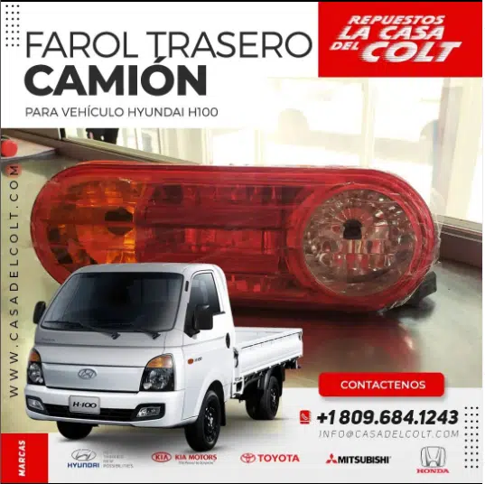 Farol Trasero camion Hyundai H100 2019 | La Casa del Colt