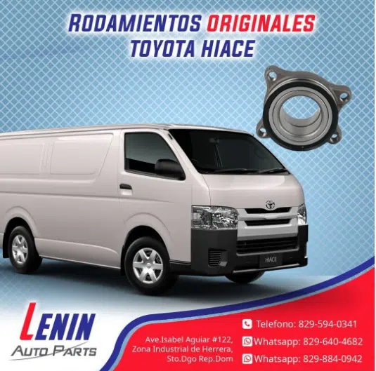 Rodamientos de Toyota Hiace 2020 | Lenin Auto Parts