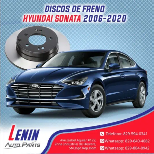 Disco de Frenos Hyundai Sonata 2006-2020 12 Disco de Frenos Hyundai Sonata 2006-2020 | Lenin Auto Parts