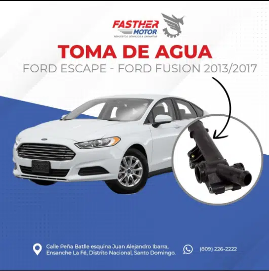 Toma de Agua Ford Escape -fusión 2013-2017 8 Toma de Agua Ford Escape -fusión 2013-2017 | Fasther Motors