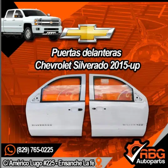 Puertas delanteras Izquierda Y Derecha Chevrolet Silverado 2015 10 Puertas delanteras Izquierda Y Derecha Chevrolet Silverado 2015 | RBG Autoparts