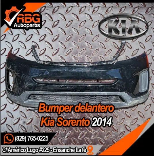 Bumper Delantero Kia Sorento 2014 | RBG Autoparts