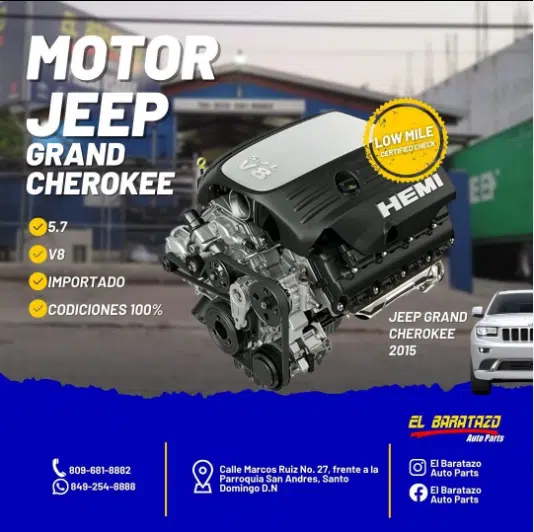 Motor Jeep Grand Cherokee 2015 2 Motor Jeep Grand Cherokee 2015 | Baratazo Auto Parts