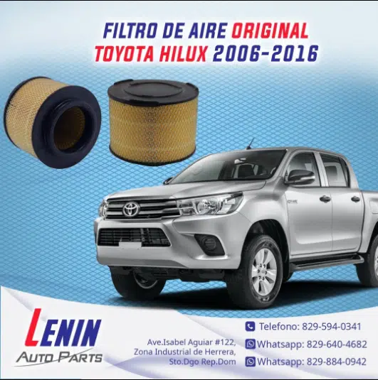 Filtro de Aire Toyota Hilux 2006-2016 4 Filtro de Aire Toyota Hilux 2006-2016 | Lenin Auto Parts