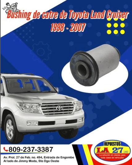 Bushing de catre de Toyota Land Cruiser 1998-2007 | JMA Repuestos La 27