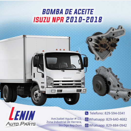 Bomba de Aceite Isuzu NPR 2010-2018 | Lenin Auto Parts