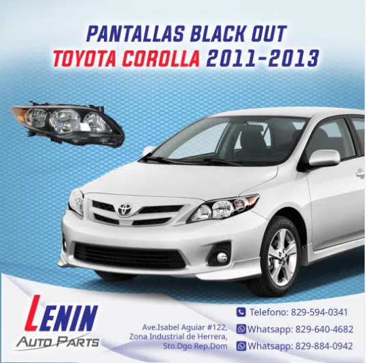 Mica Delantera Toyota Corolla 2011-2013 11 Mica Delantera Toyota Corolla 2011-2013 | Lenin Auto Parts