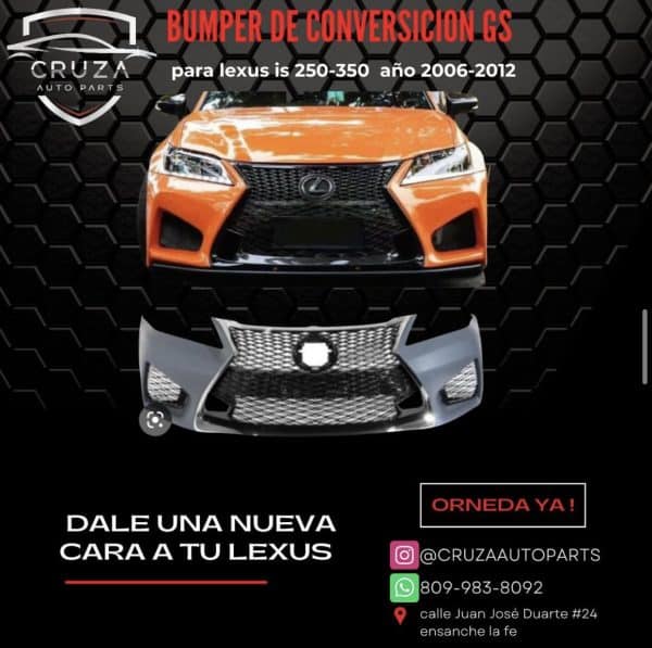 Bumper de Conversion Lexus GS 2006-2012 | Cruza Auto Parts