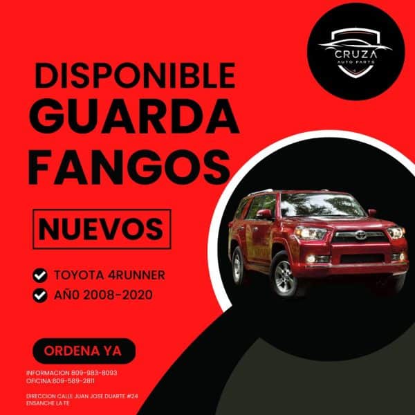 Guardafangos Toyota 4Runner 2008-2020 | Cruza Auto Parts