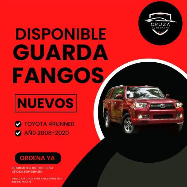 Guardafangos Toyota 4Runner 2008-2020 9 Guardafangos Toyota 4Runner 2008-2020 | Cruza Auto Parts