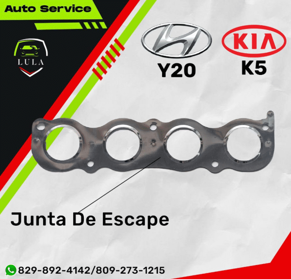 Junta de Escape Hyundai Y20 Kia K5 | LULA Auto Repuestos