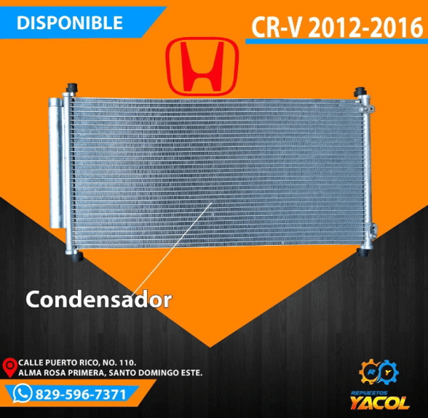 Condensador Honda CR-V 2012-2016 | Repuestos Yacol