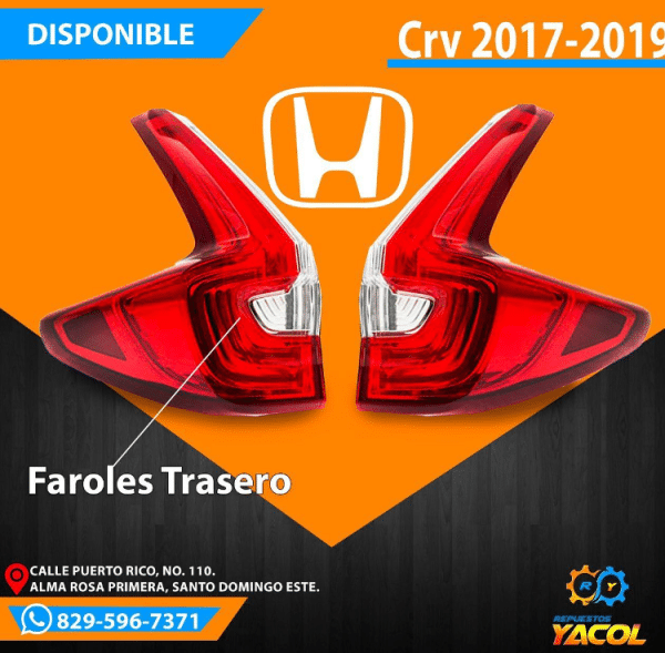 Mica Trasera Honda CR-V 2017-2019 | Repuestos Yacol