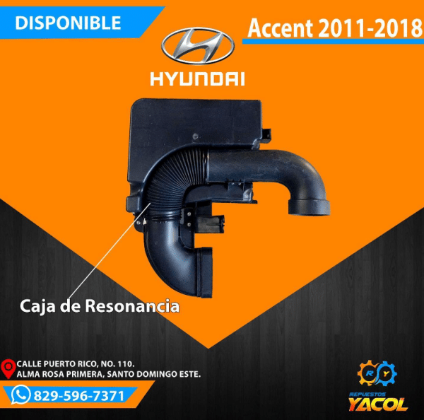 Caja de Resonancia Hyundai Accent 2011-2018 | Repuestos Yacol