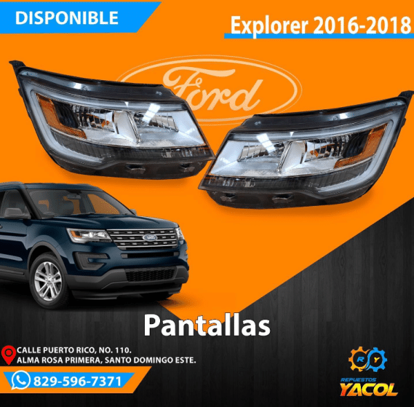 Pantalla Ford Explorer 2016-2018 | Repuestos Yacol