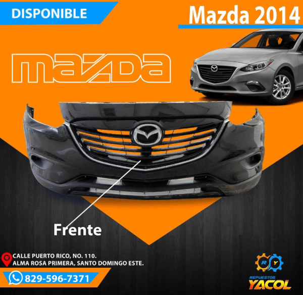 Bumper Frontal Mazda 3 2014 | Repuestos Yacol