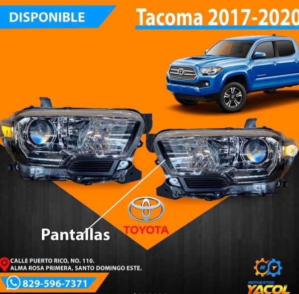 Pantalla Toyota Tacoma 2017-2020 | Repuestos Yacol